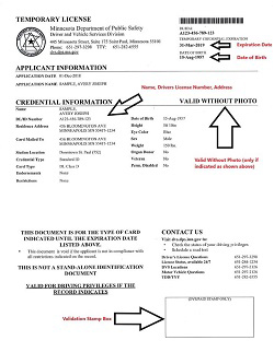 New Temporary Driver's Licenses